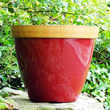 25cm Provence Planter Ruby Red Plant Pot Outdoor Pots