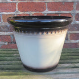 33.5cm Iberian Planter Latte Plant Pot Outdoor Pots