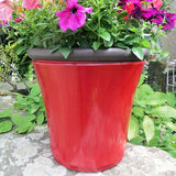 36cm Davenport Planter Post Box Red Plant Pot Outdoor Pots