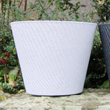38cm Adriatic Swirl Planter in Med. Beige Plant Pot Outdoor Pots
