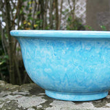 40cm Aegean Bowl Powder Blue Plant Pot Outdoor Pots