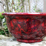 40cm Aegean Bowl Ruby Red Plant Pot