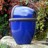 40cm Belair Planter Diamond Blue Plant Pot