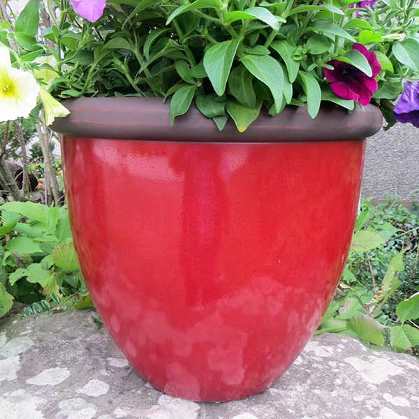 40cm Belair Planter Post Box Red Plant Pot Outdoor Pots