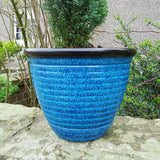 40cm Newton Planter Ocean Blue Plant Pot Outdoor Pots