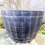 52cm Beijing Barrel Antique Silver Plant Pot Outdoor Pots