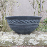 60cm Corinthian Bowl Graphite Plant Pot Outdoor Pots