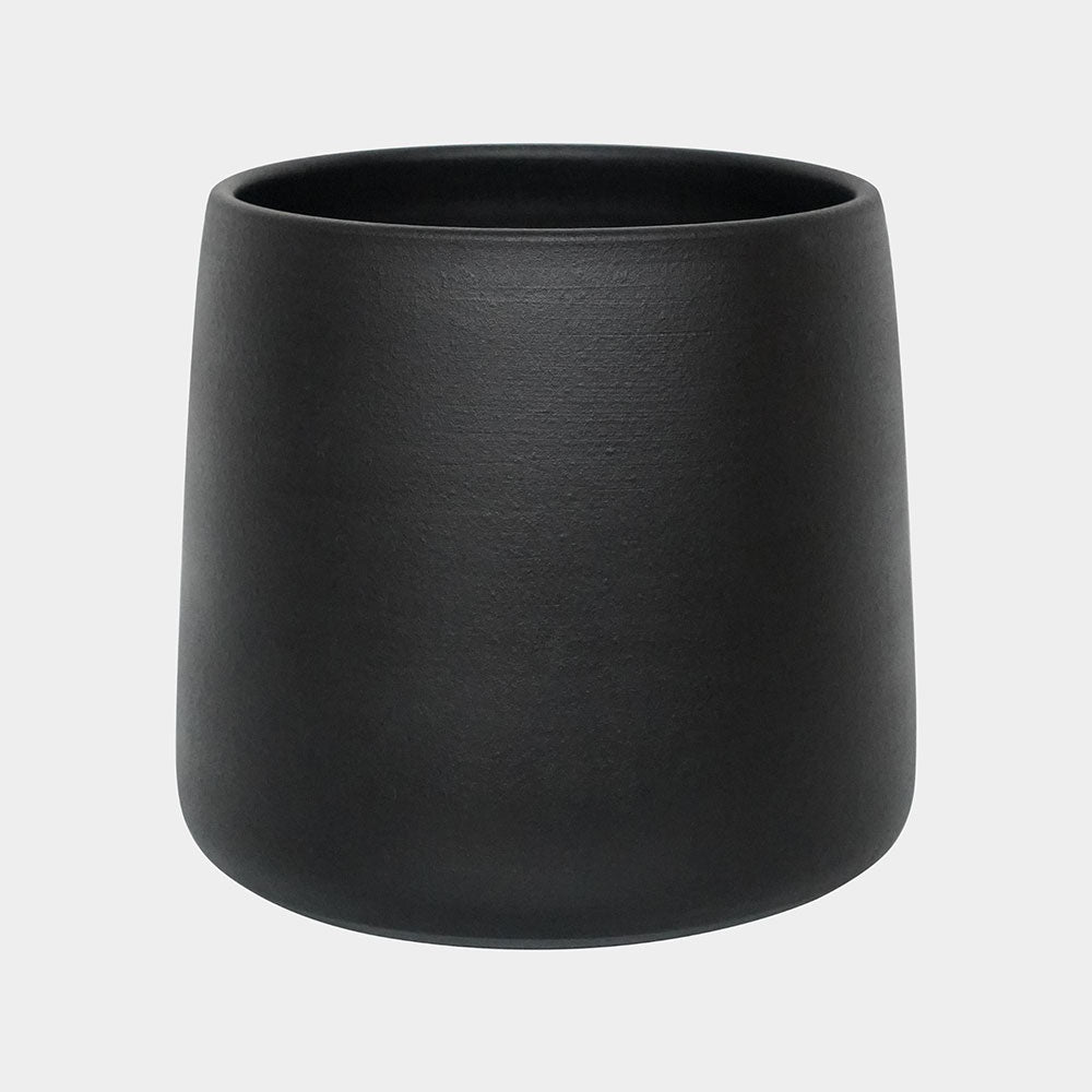 Akemi Planter Carbon Black 25cm Height 27cm Dia Pots & Planters