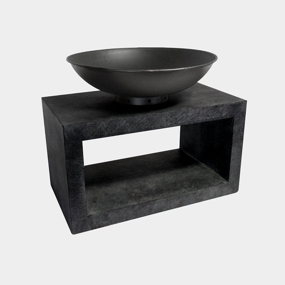 Fire Bowl & Rectangle Console Granite 52cm Height 64cm Width Pots & Planters