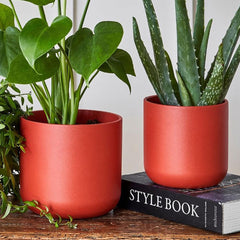 Lisbon Planter Coral 26cm Height 26cm Dia Pots & Planters