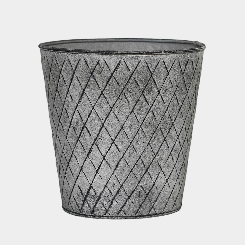 Outdoor Chatsworth Zinc Planter 26cm Height 26cm Width Pots & Planters