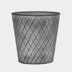 Outdoor Chatsworth Zinc Planter 26cm Height 26cm Width Pots & Planters