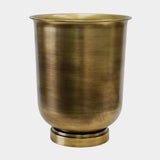 Outdoor Hampton Antique Brass Metal Urn 35cm Height 34cm Width Pots & Planters