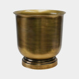 Outdoor Hampton Antique Brass Metal Urn 40cm Height 31.5cm Width Pots & Planters