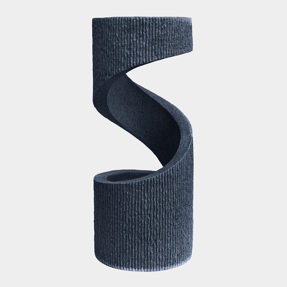 Outdoor Spiral Water Feature Granite 82cm Height 35cm Width Pots & Planters