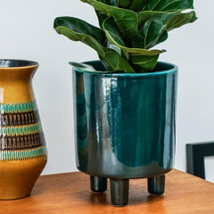 Pisa Emerald Planter 19cm Height 16cm Dia Pots & Planters