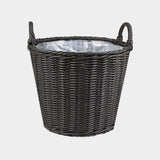 Polyrattan Willow Lined Planter 49cm Height 44cm Dia Pots & Planters