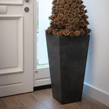 Vase Ella black 49cm Height 26cm Dia Pots & Planters